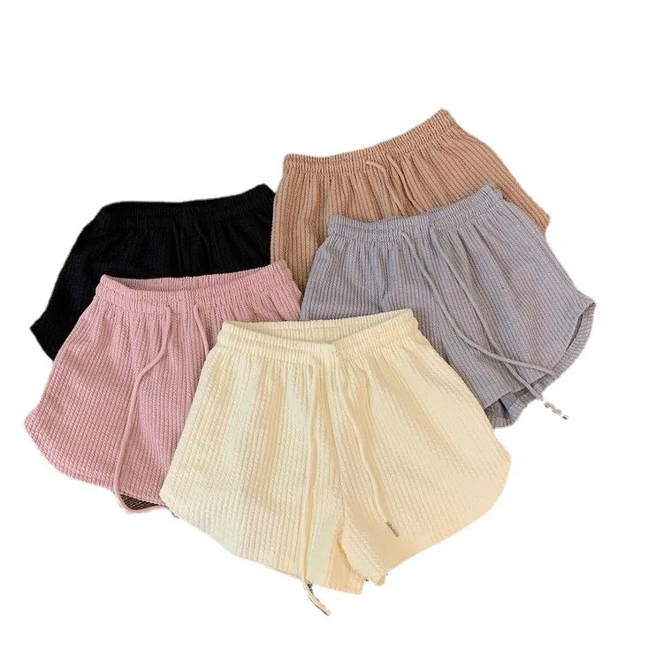 Summer Women Shorts Solid Color Cozy Casual Loose Yoga Running Sports Shorts Breathable Streetwear Hot Teens Wide Leg Bottoms