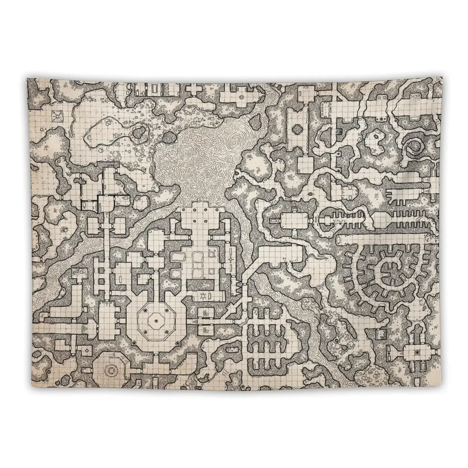 Зимние гробы-массивный подземельный Комплекс от Dyson логотип гобелен Декор для