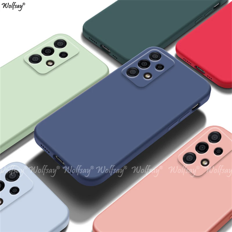 Чехол для Samsung Galaxy A53 чехол A52 A52S A72 A73 A12 A03S A32 A03 A22 A23 A13 A33 защитный из жидкого