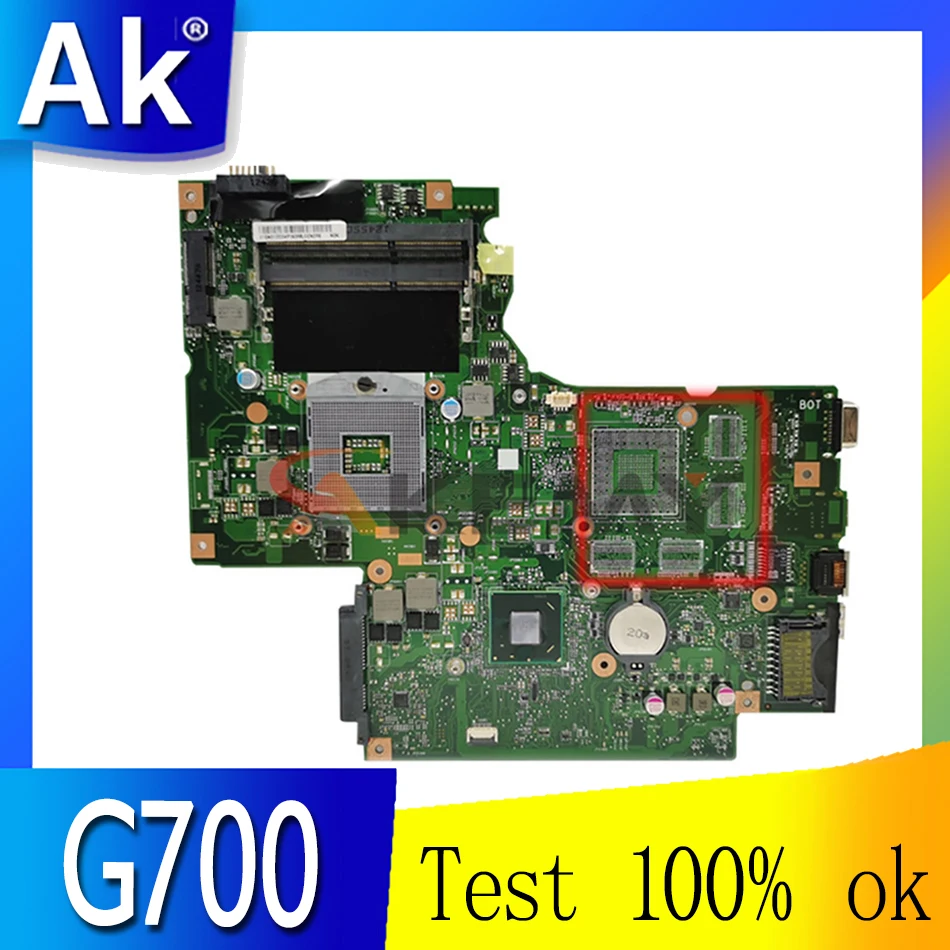 

Akemy 11S90003042 BAMBI MAIN BOARD REV 2.1 For Lenovo ThinkPad G700 Laptop Motherboard 17.3 inch screen HM76 DDR3 SLJ8E WORKS