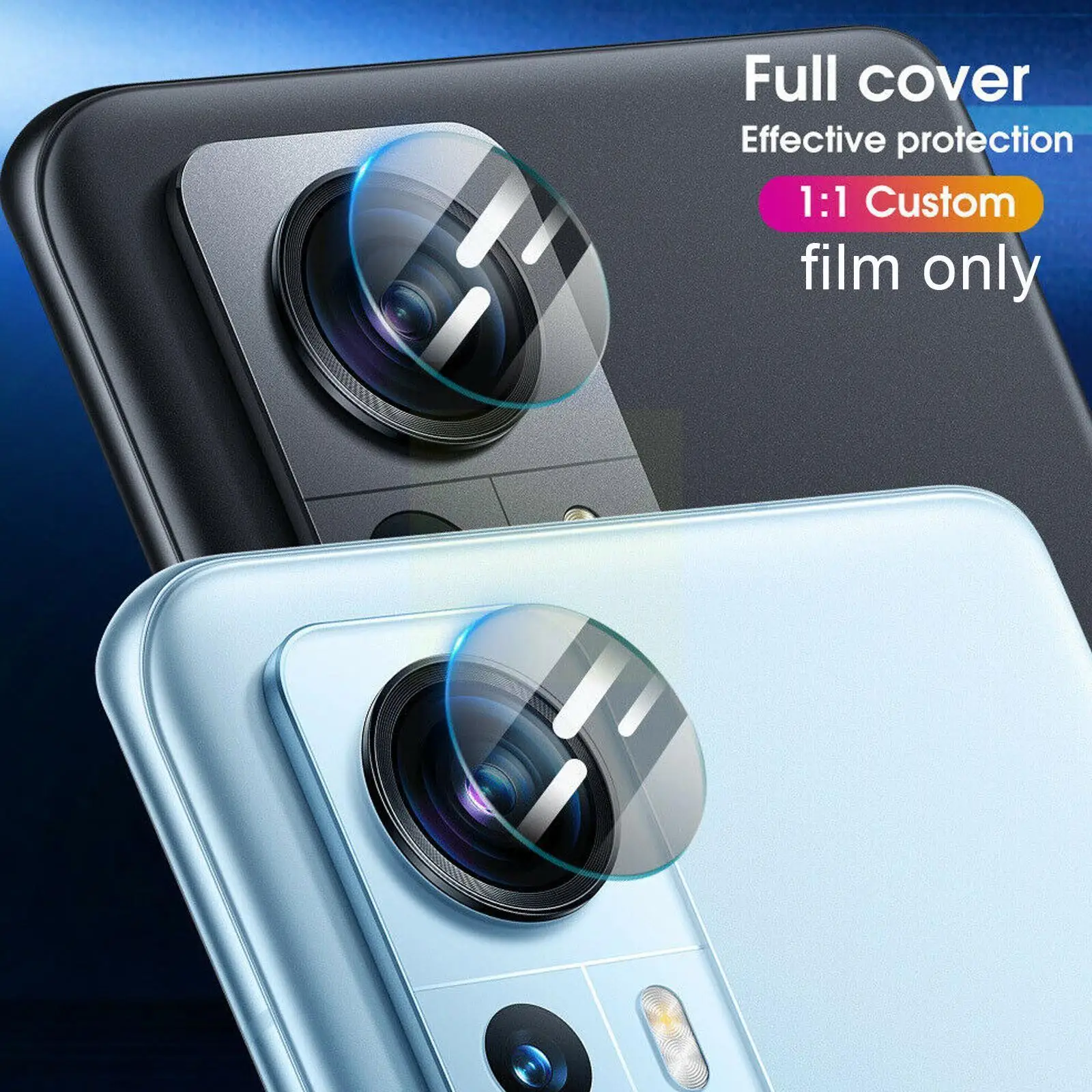 

9D для Xiaomi 12 Pro Полное изогнутое покрытие пленка из закаленного стекла для Xiaomi 12 12X 12 Pro Защитная пленка для объектива камеры O7B4