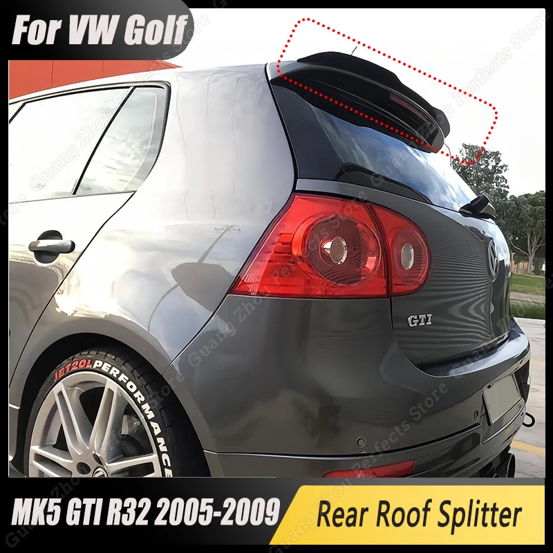 

For VW Golf 5 MK5 GTI R32 2005-2009 Hatchback Maxton Style Rear Roof Lip Spoiler Splitter Tail Wing Tuning Car Accessories
