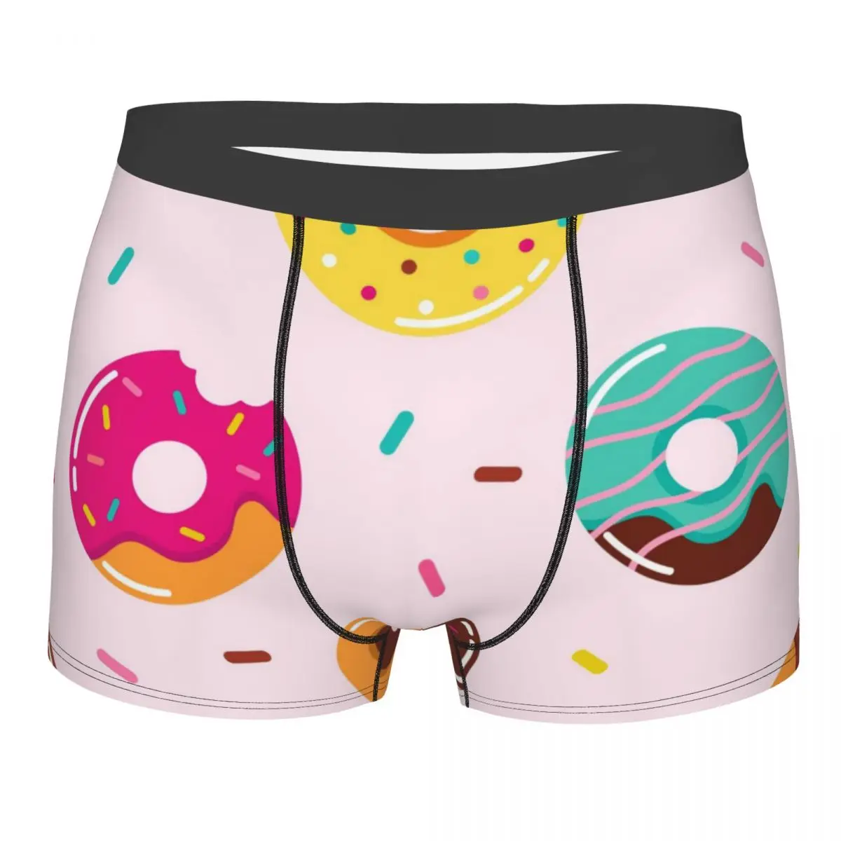 

Male Panties Men's Underwear Boxer Sweet Summer With Donuts Underpants Comfortable Shorts