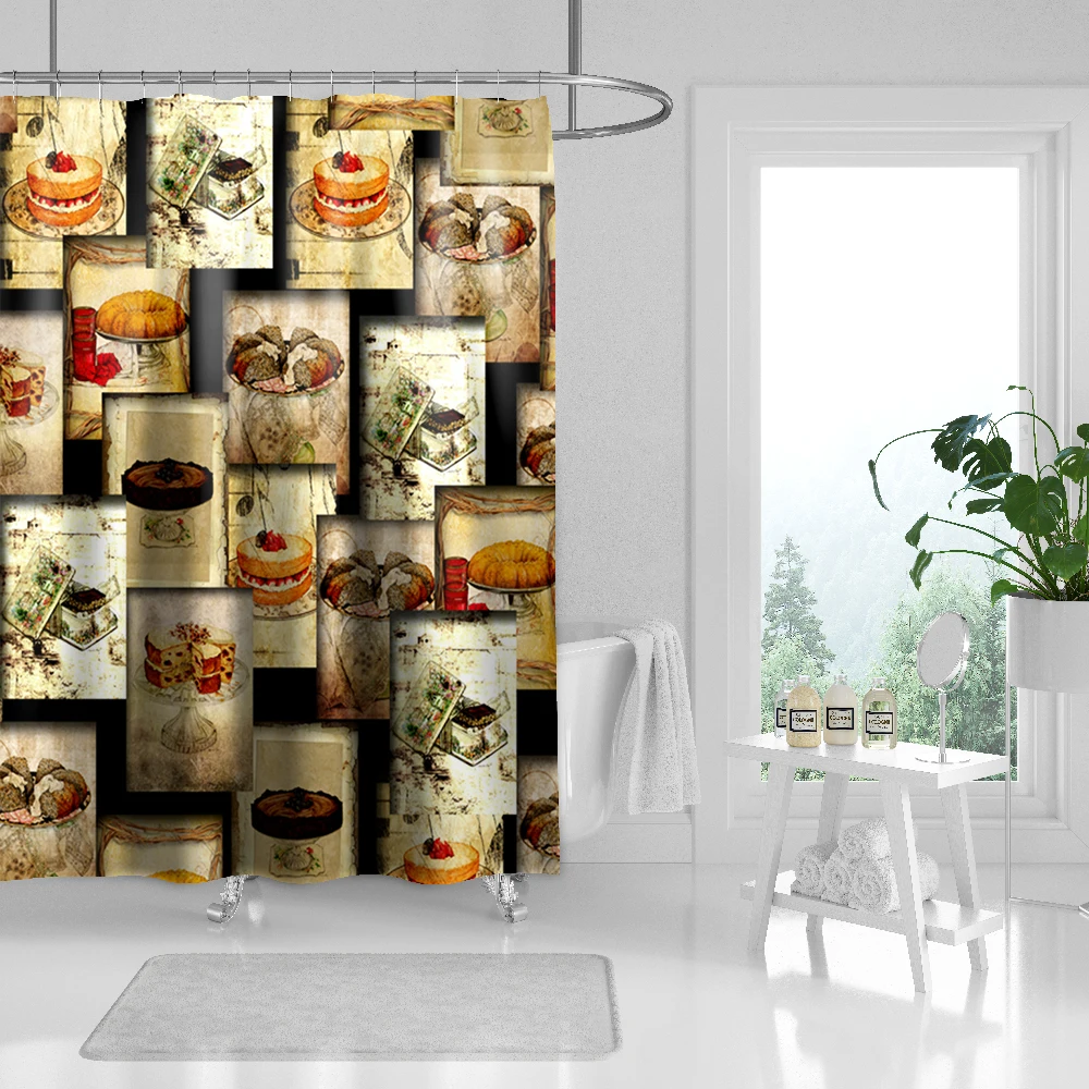 

Художественная занавеска для душа, декоративный крючок из водонепроницаемой полиэстерной ткани для ванной комнаты с изображением пазлов и...