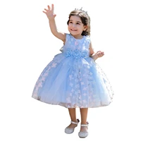 0 5y princess party dress for girl elegant wedding gown flower tulle children dresses for new year baby girls prom evening dress