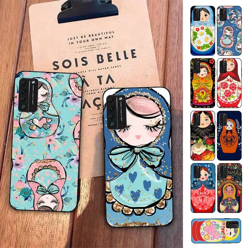 

Cute Russian Dolls Matryoshka Phone Case For Huawei Honor 10 lite 9 20 7A pro 9X pro 30 pro 50 pro 60 pro 70 pro plus