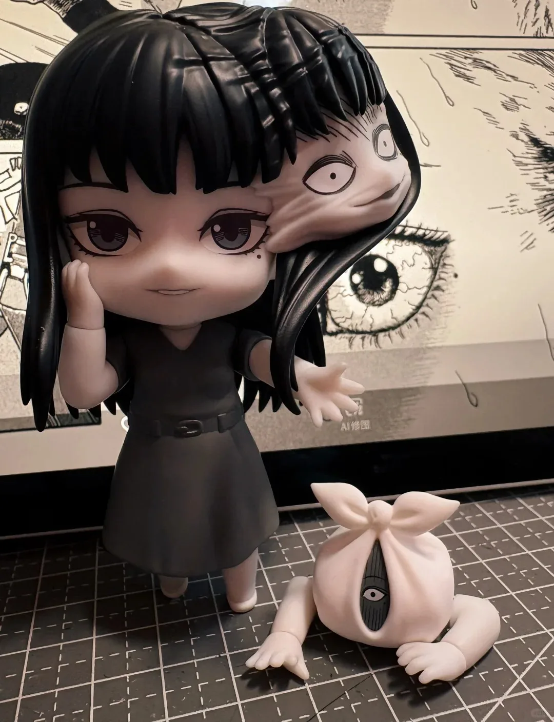 Фигурка персонажа Томиэ из хоррор-аниме Дзюндзи Ито от Good Smile GSC, Q-версия, подвижная коллекционная модель для декоративного оформления. (art.: 3920dcfcf5448) - 3920dcfcf5448