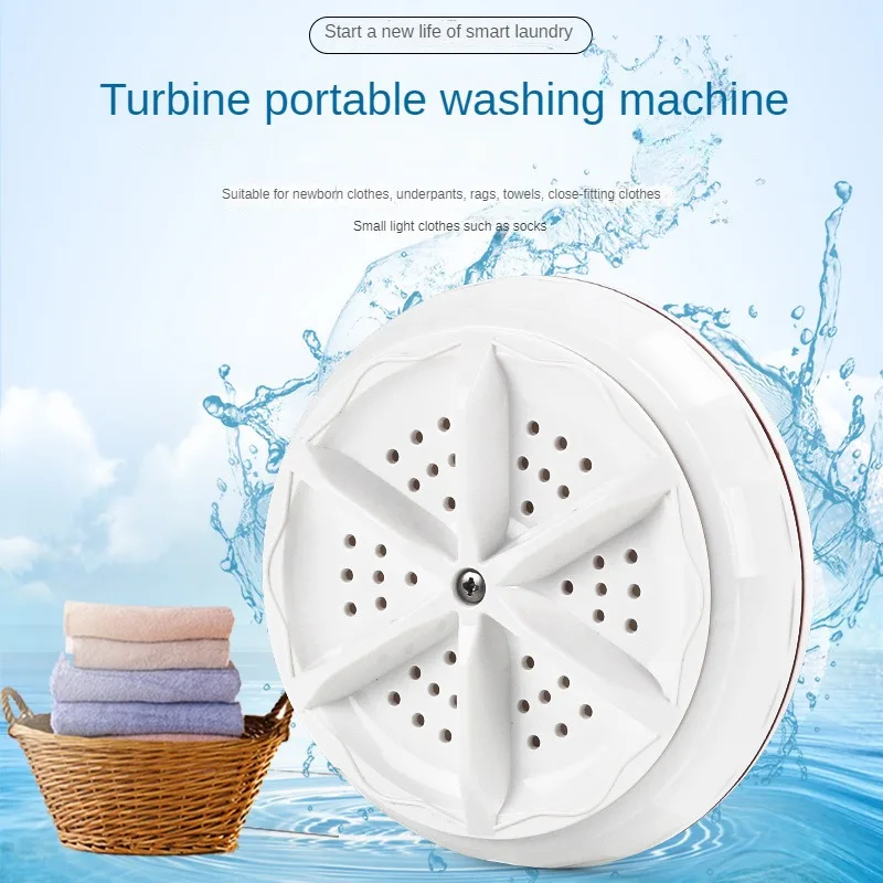2023 New Bubble Turbine Washing Machine for Travel Portable Mini Washers for College Student Dormitory Washers