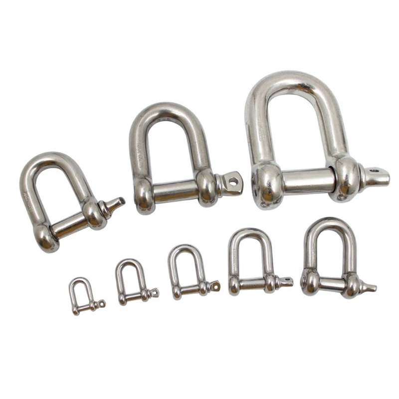 Adjustable U Shackles Buckle NO Burrs Practical for Camping Paracord Survival