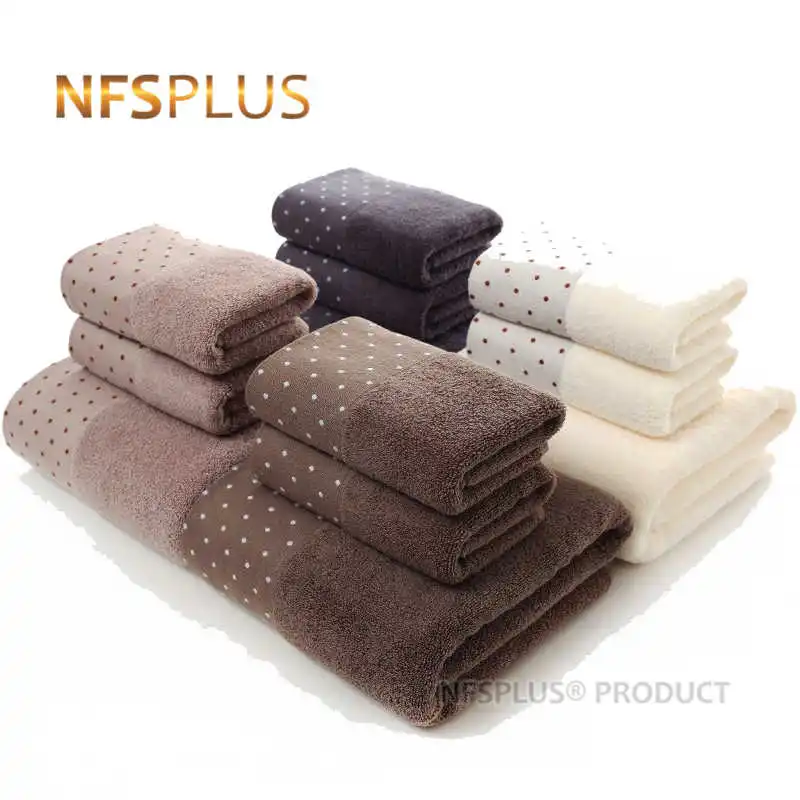 

100% набор хлопчатобумажных банных Полотенца комплект, способный преодолевать Броды для взрослых однотонные Цвета вязаный впитывающие поло...