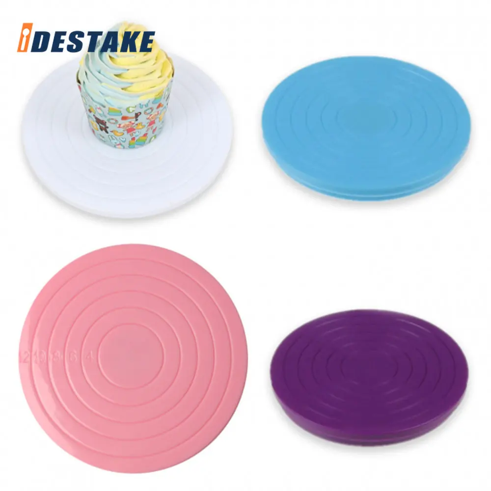

1PC Cake Turntable Rotating Anti-skid Round Cake Stand Cake Decorating Tools Kitchen Baking Tools Baking Accessories Cake Stand