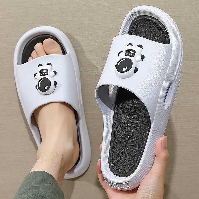 

Solid color Lovers Slide Shoes Women Summer Simple 2022 New Slippers Thick Non-slip Bathroom Soft Ins Tide To Wear Cool Slippers