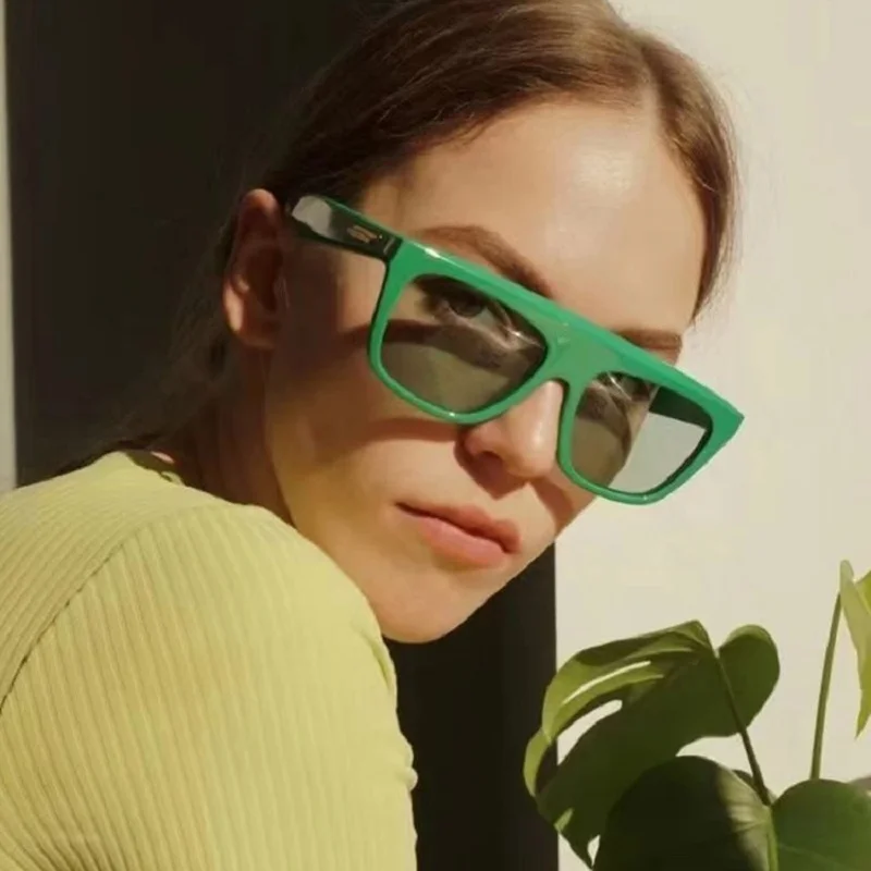 

Очки солнцезащитные большого размера для мужчин и женщин, модные квадратные винтажные аксессуары UV400