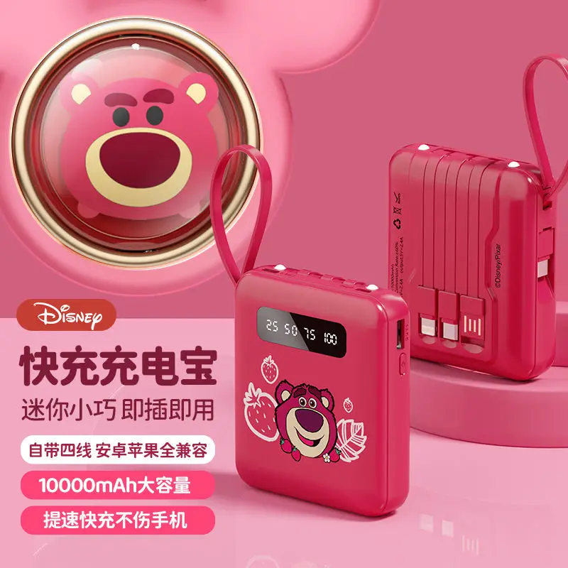 Disney Lotso Микки Стич Минни мультфильм узор маленький портативный большой емкости