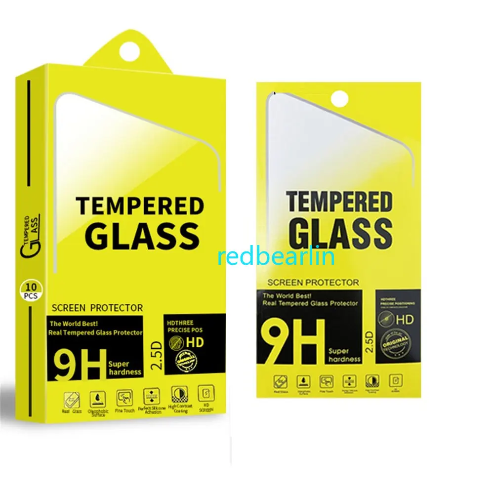 10 in 1 Universal Paper Retail Box Package Packaging For iphone 12 13 14 Samsung Htc lg Tempered Glass Screen Protector Film