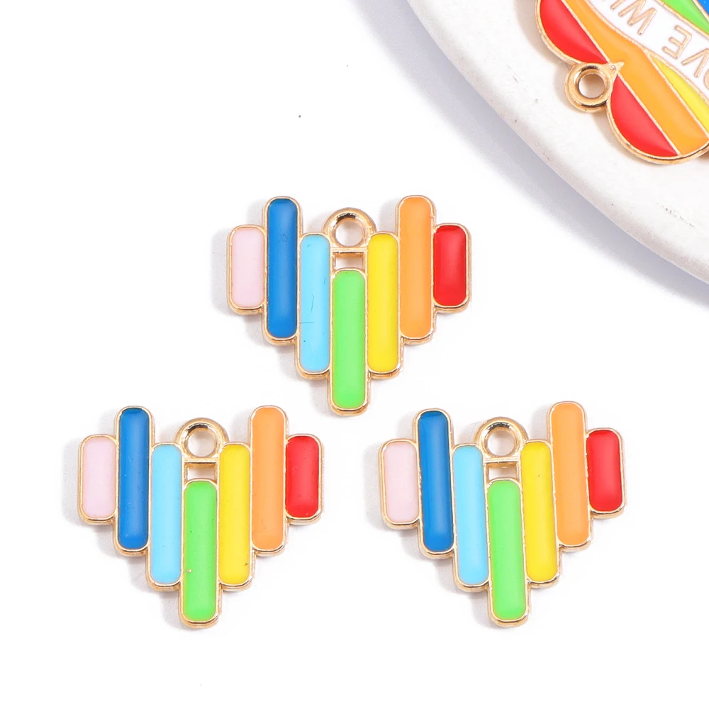 Смешанные 10 шт. красочные буквы LOVE Win с радужным флагом подвеска из