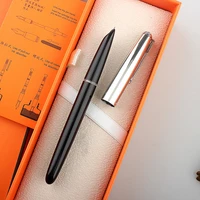 2pcs resin classic fountain pen silver cap extra fine nib 0 38mm ink pens signature stationery supplies