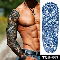 large arm juice lasting ink 10 15day tattoo maya totem waterproof temporary tatto sticker body art full fake tatoo women men