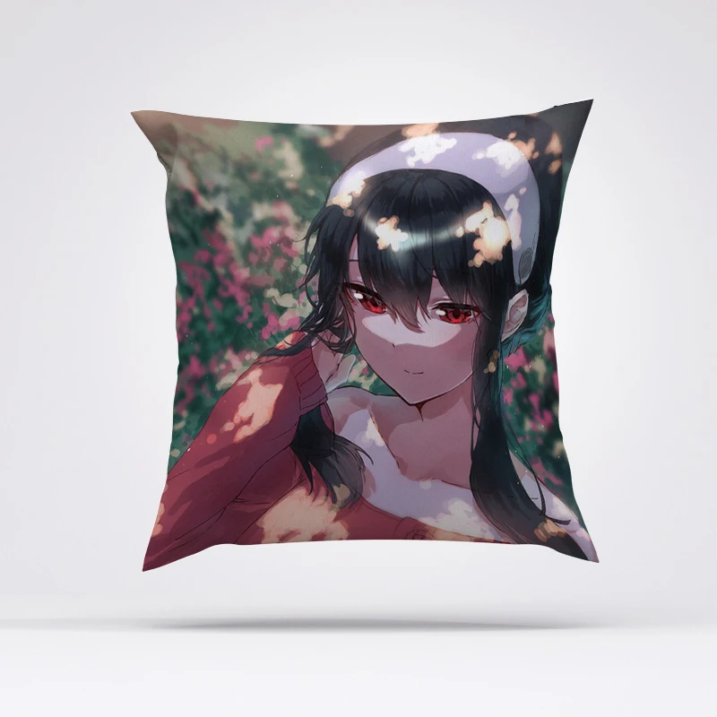 

45x45 Cushions Covers for Bed Pillows Spy X Family Pillow Cases Decorative Pillowcase Short Plush Cushion Cover 45*45 Throw Body