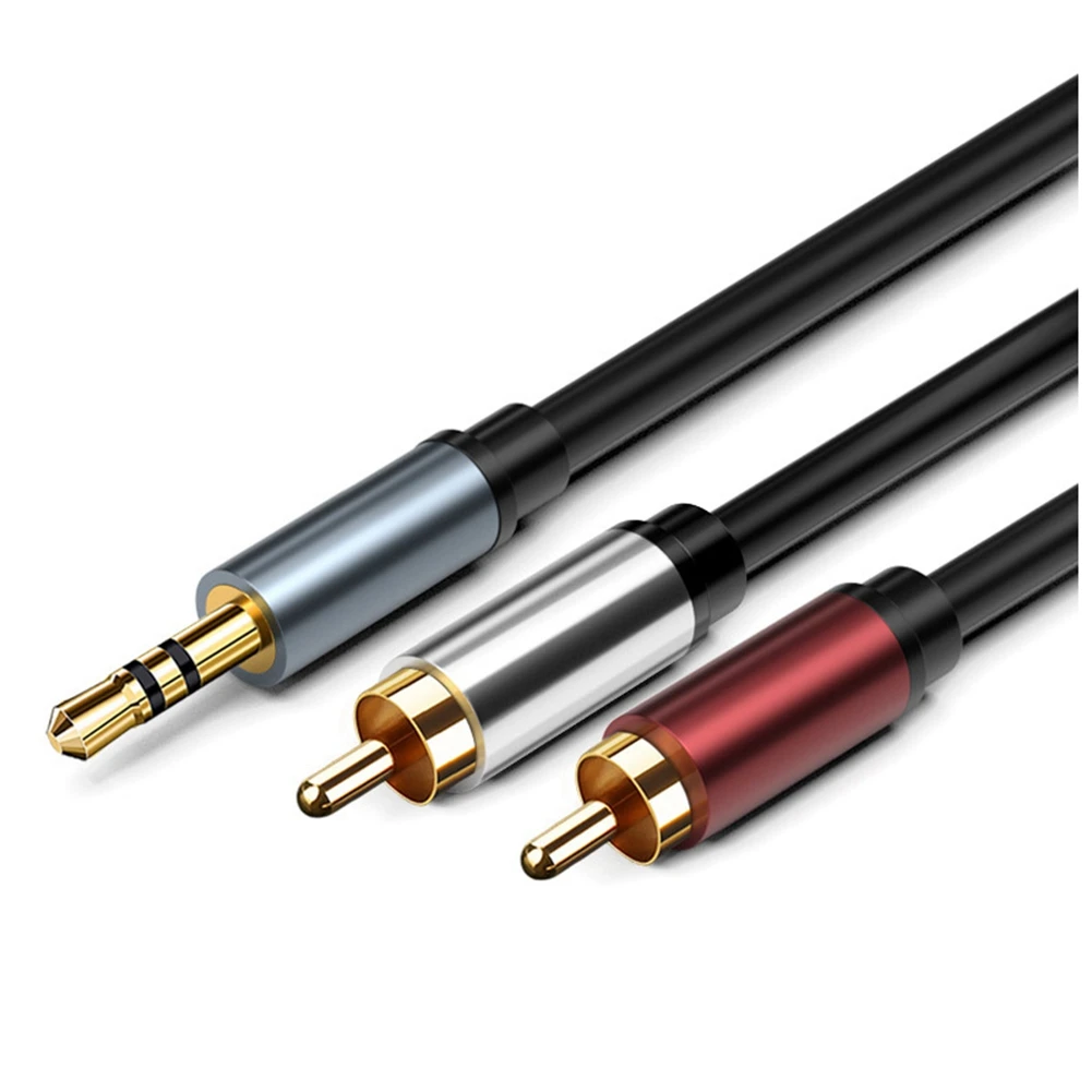 

RCA Audio Cable Jack 3.5 To 2 RCA Cable 3.5Mm Jack To 2RCA Male Splitter Aux Cable for Audio Home Theater Cable RCA 15M