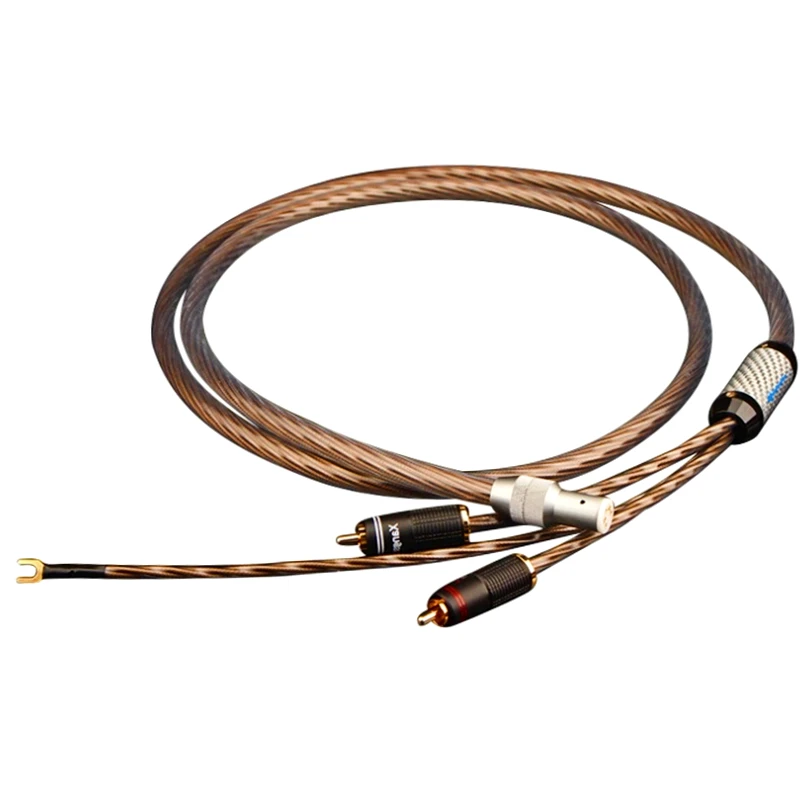 Грампластинка LP Vinyl Record Five-core Female Plug To 2RCA Tonearm Line HiFi Audio Signal Cable Phonograph Dedicated