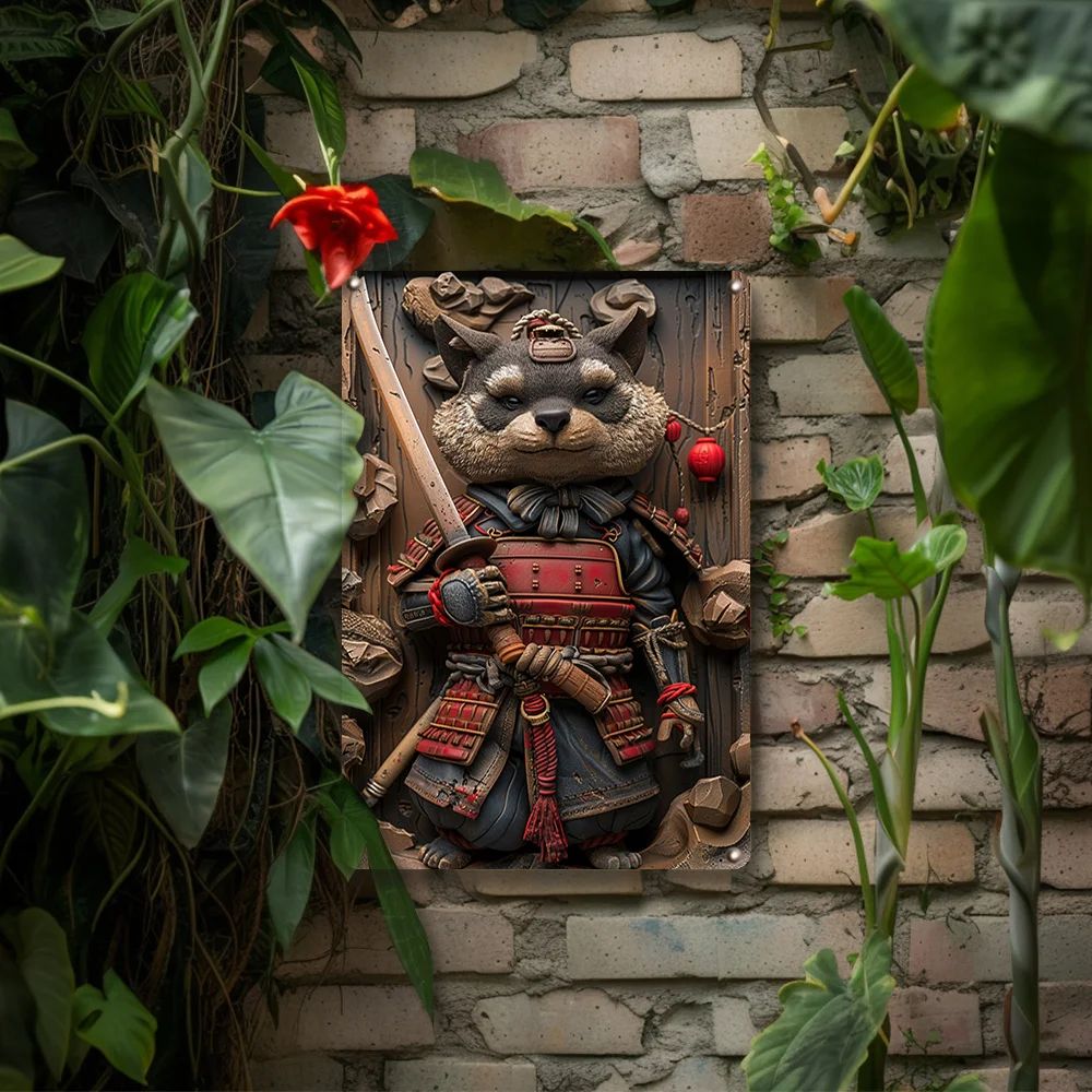 Винтажная японская алюминиевая вывеска Тауки — 8X12 дюймов идеально подходит для