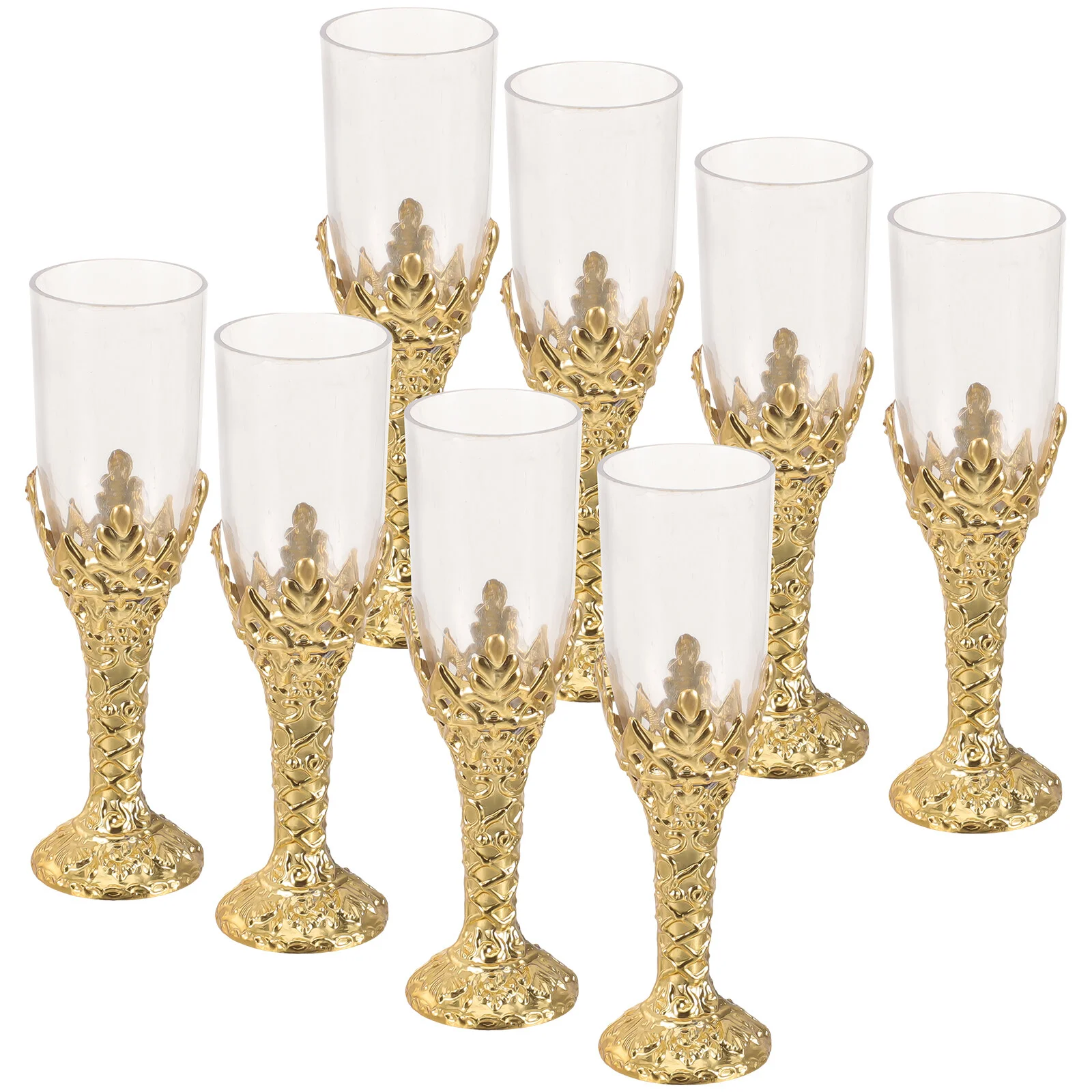 

12 Pcs Medieval Decorations Decorative Cups Multifunction Delicate Goblet Plastic Party Dinner Church Accessory