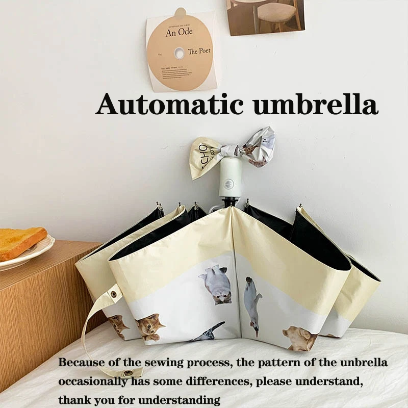 

Автоматический зонт от солнца и дождя с котом