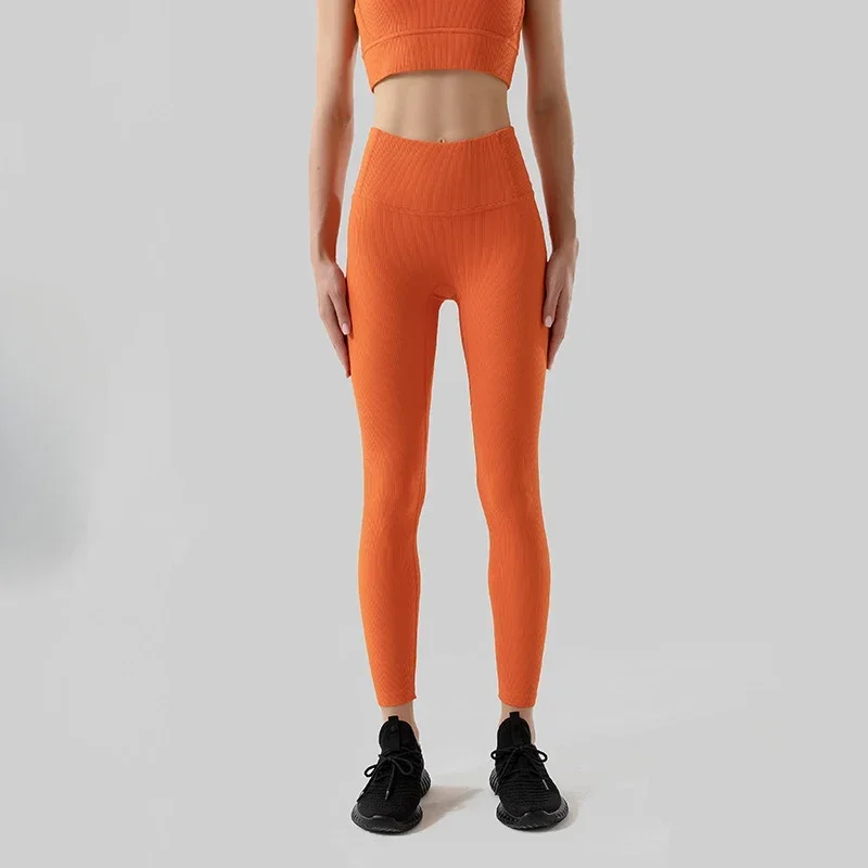 

Thread Women's Sports Pants Legging Yoga Leggins Womens Gym Leggings Woman High Waist Pants Sporty Female Training Raises Butt