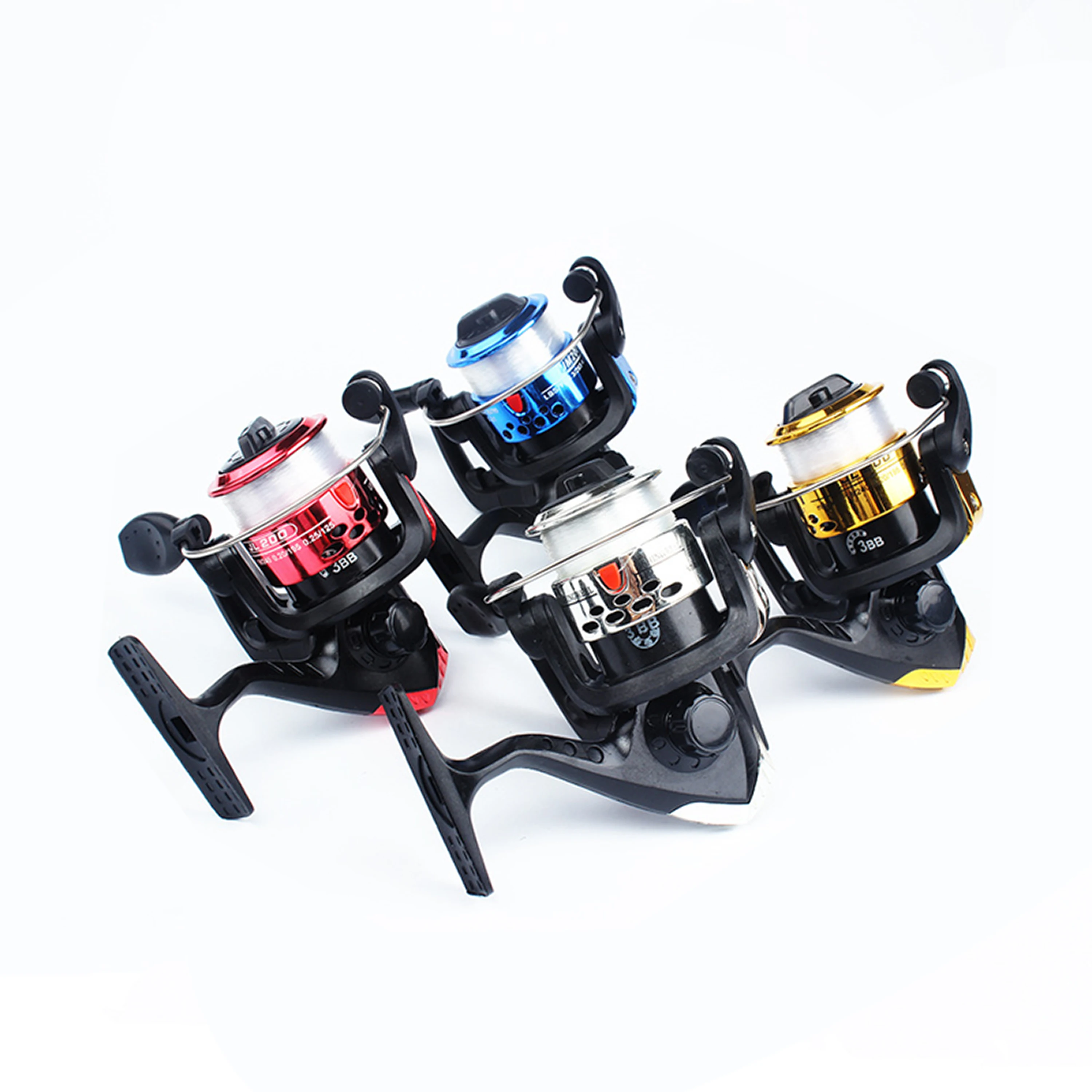 200 тип ленты спиннинг рыболовное колесо с складными ручками Гальваническая лента