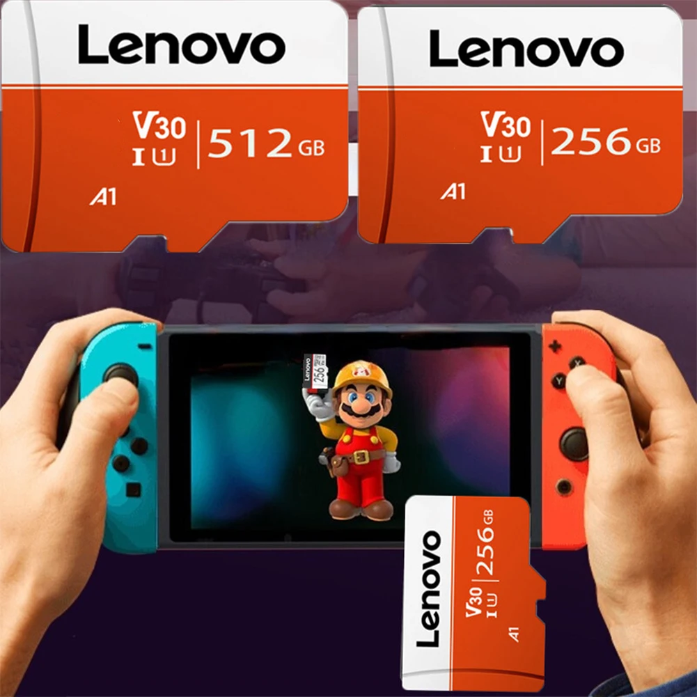 

Lenovo Memory Card 16GB 32GB 64GB 128GB 512GB 1024GB Class 10 Flash Mini Sd Card High Quality TF Cards For Smartphone Laptop
