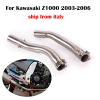 for kawasaki z1000 2003 2006 51mm stainless steel exhaust middle connect pipe leftright motorcycle header link tube slip on