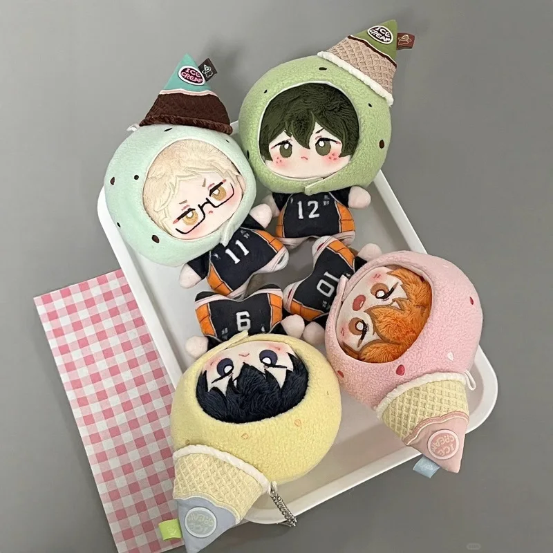 Фото 10 см Хайкю!! Хлопковая кукла Персонажи аниме Tsukishima、Hinata 、Kageyama、 Yamaguchi Tadashi Doll Аниме Периферийные плюшевые игрушки №4