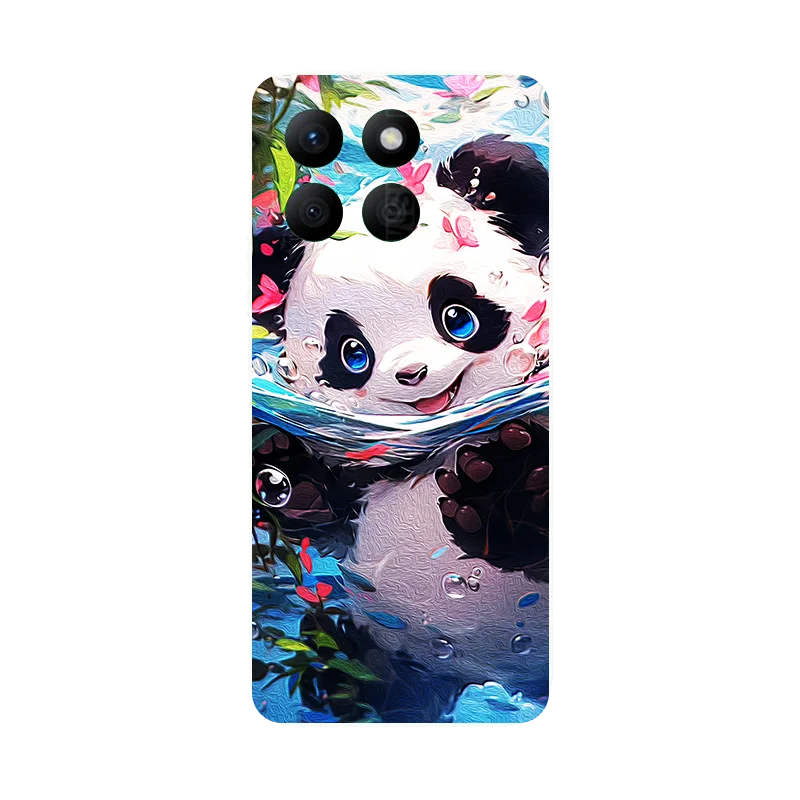 Чехол для Honor X8B телефона X8b Животные леопард панда Мягкая TPU силиконовая защитная
