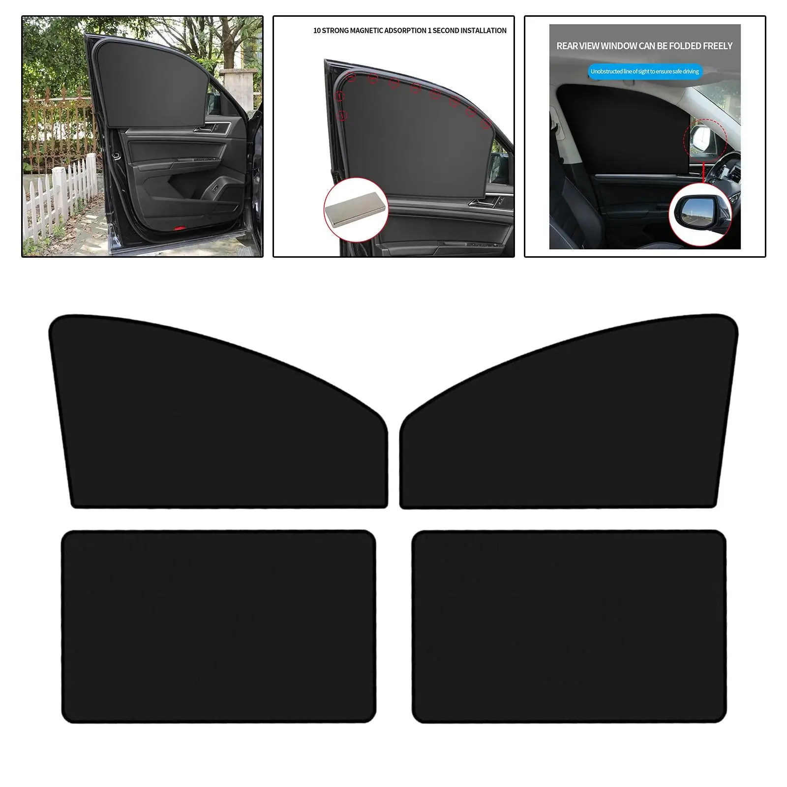 

Car Window Sunshade Magnetic Sun Shade Cover Interior Accessories for Camping travel Sunshade UV Protection Foldable Sunshades