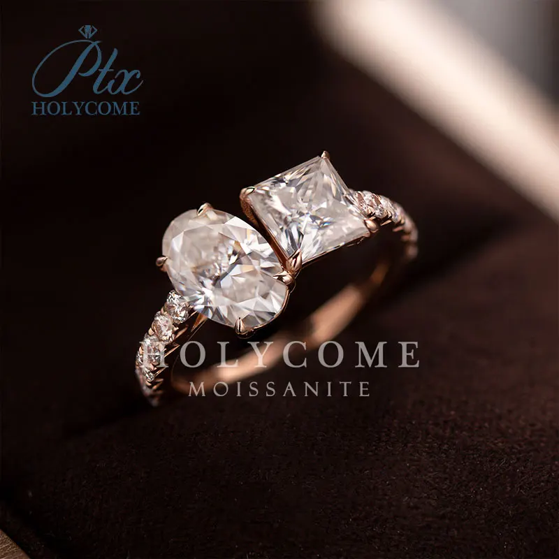 Holycome ювелирные изделия 14K измельченный лед овальной принцессы DEF vs1 Reddit Горячие