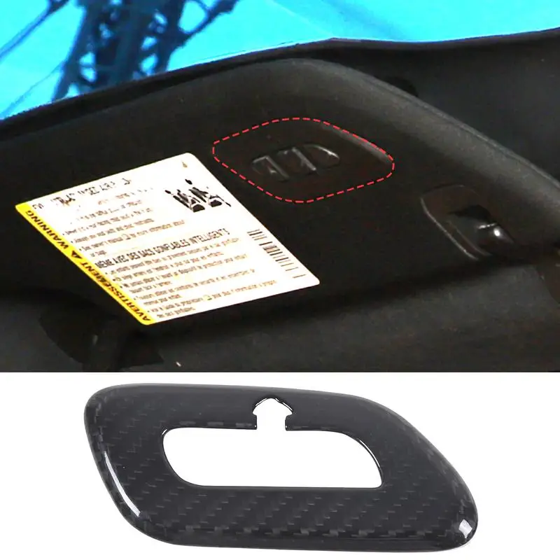 

For Chevrolet Corvette C7 2014-2019 Real Carbon Fiber Car Garage Remote Control Switch Cover Trim Sticker Car Accessories