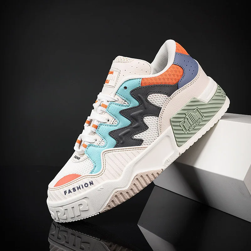 

Mixed Colour Autumn Casual Shoes For Mens Comfortable Non Slip Sneakers Man Fashion Outdoor Youth Tide Male Board Class Footwear