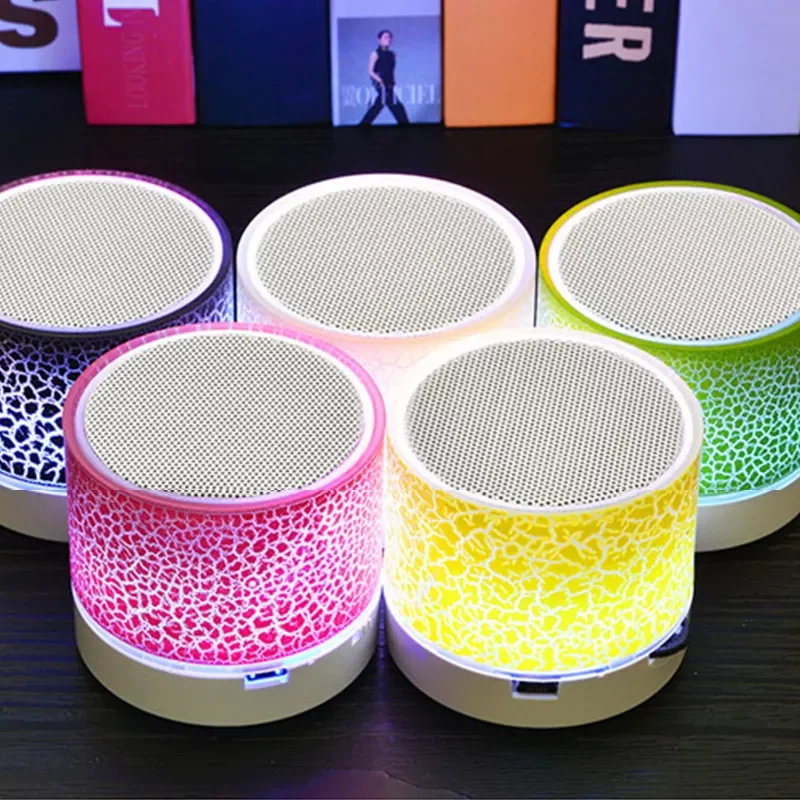 

Speaker Mini Wireless Loudspeaker Crack LED TF Card USB Subwoofer Portable MP3 Sound Wireless Speaker For Mobile Phone