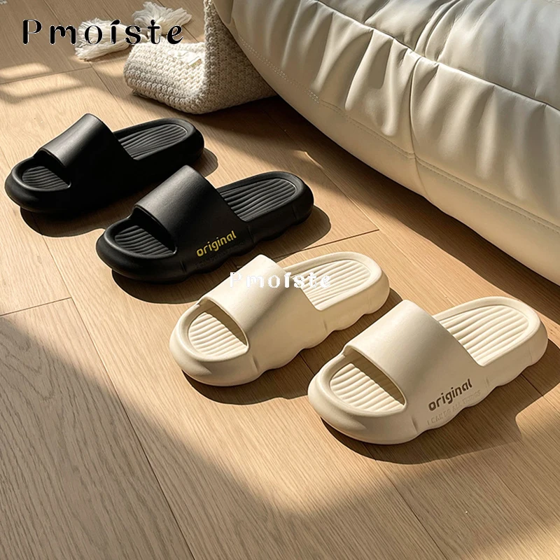 Women Slippers for Home Summer 2023 EVA Slipper Unisex Soft Breathable Shoes Platform Comfortable Bathroom Sandals Non-slip