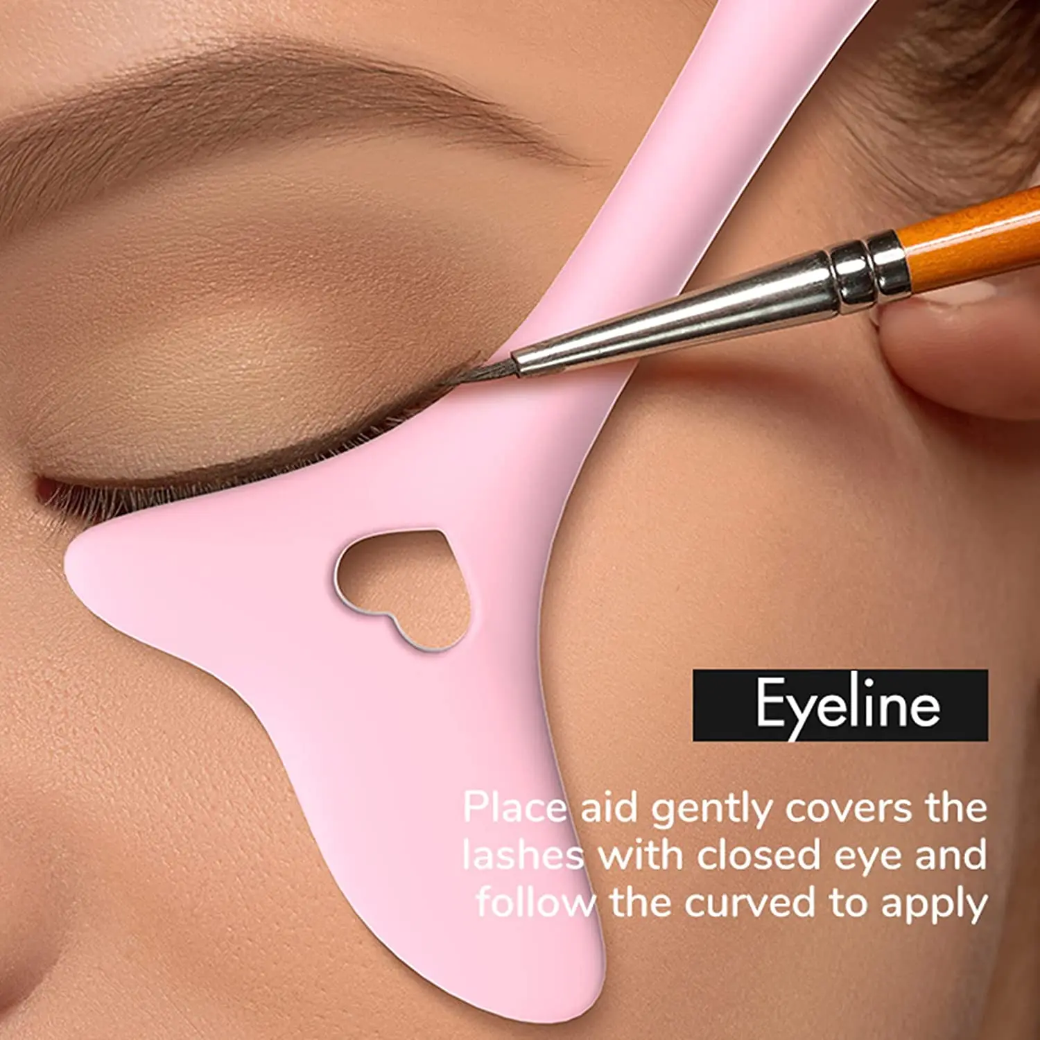 

Sdotter New Resusable Silicone Eyeliner Stencils Wing Tips Silicone Eyeliner Aid Marscara Drawing Aid Lipstick Wearing Aid Eyeli