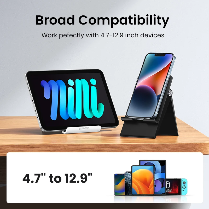 UGREEN Phone Holder Stand Moblie Phone Support For iPhone 13 12 Xiaomi Samsung Huawei Tablet Holder Desk Cell Phone Holder Stand