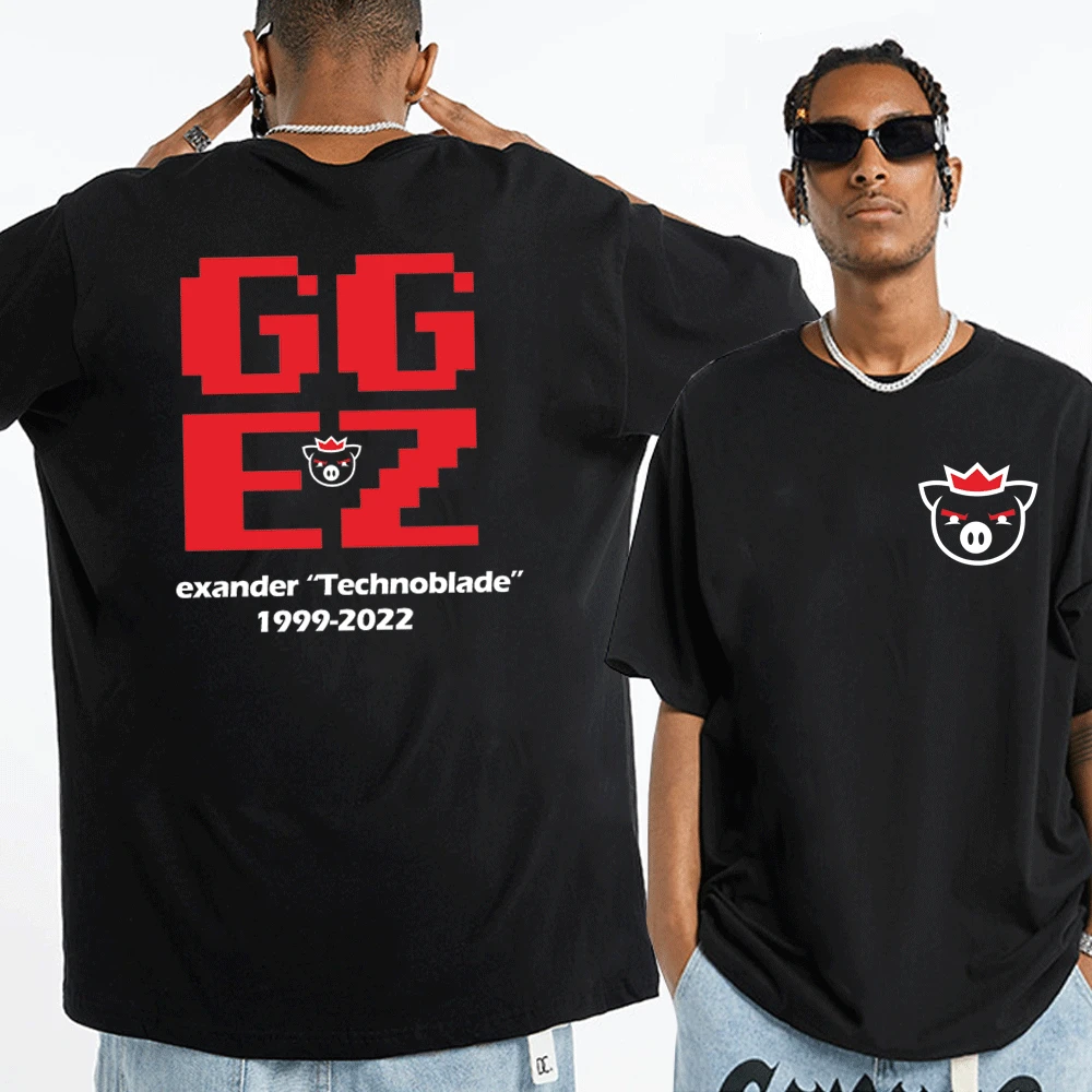 

Technoblade RIP GGEZ Dream Team SMP MCYT Merch Print T-shirt for Men Women Fashion Anime T Shirts Oversized Tops Short Sleeve
