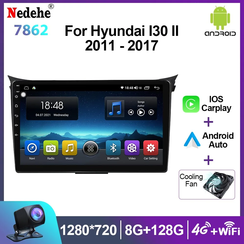 

Car Radio Stereo 2 Din Android Carplay For Hyundai I30 Elantra GT 2012 - 2016 Multimedia Player Autoradio GPS Navigation 4G DSP