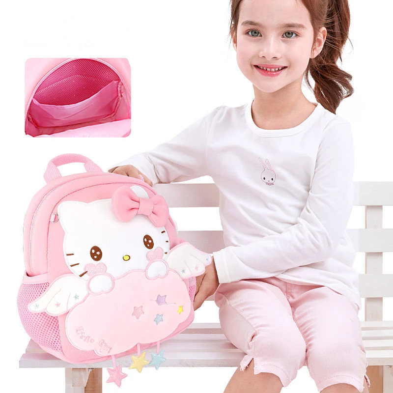 Sanrio Backpack for Girls Hello Kitty Bag Kindergarten Backpack Girl Cute Baby Girl Lightweight Toddler Anti-Lost Backpack