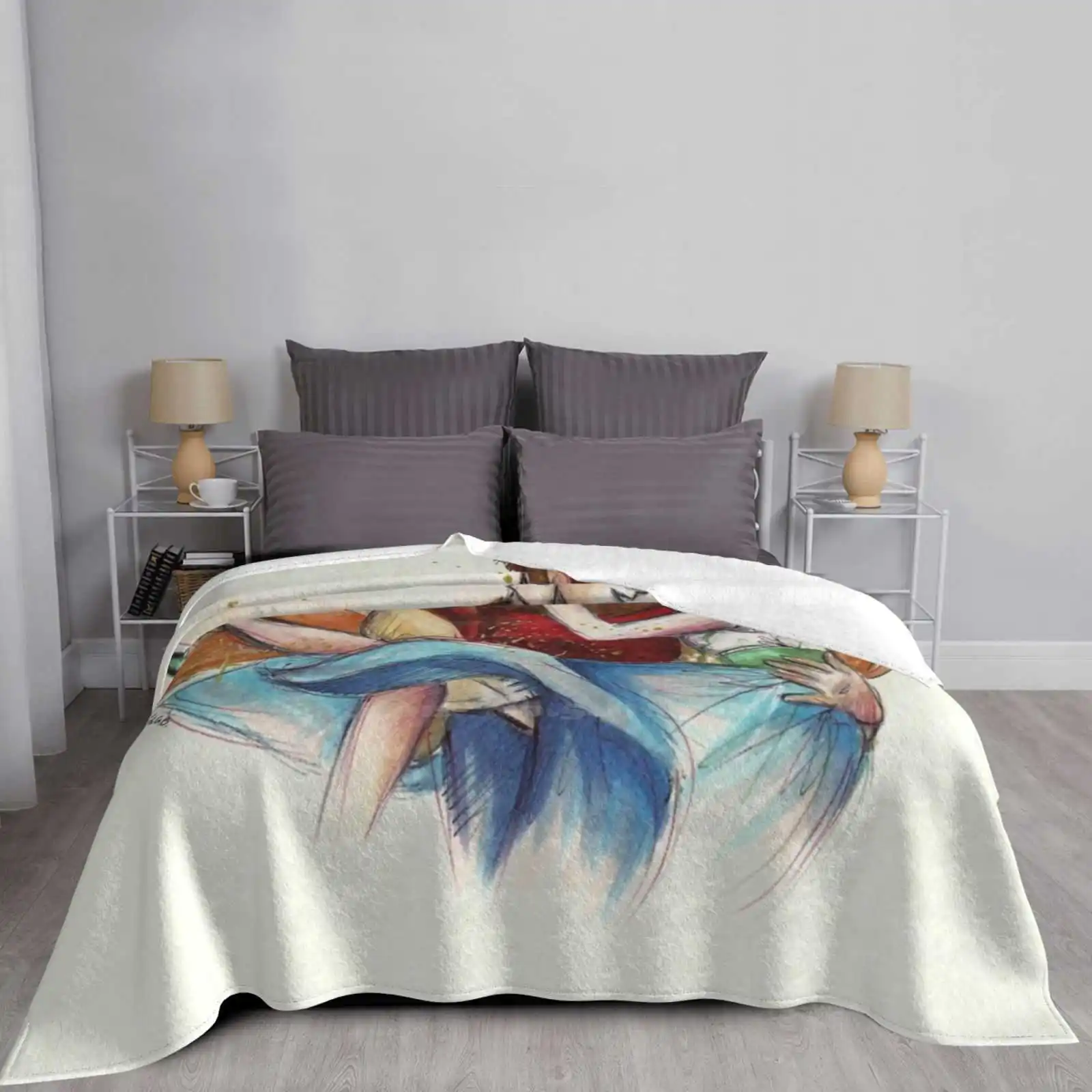 Дюймовочка Мягкое теплое легкое тонкое одеяло