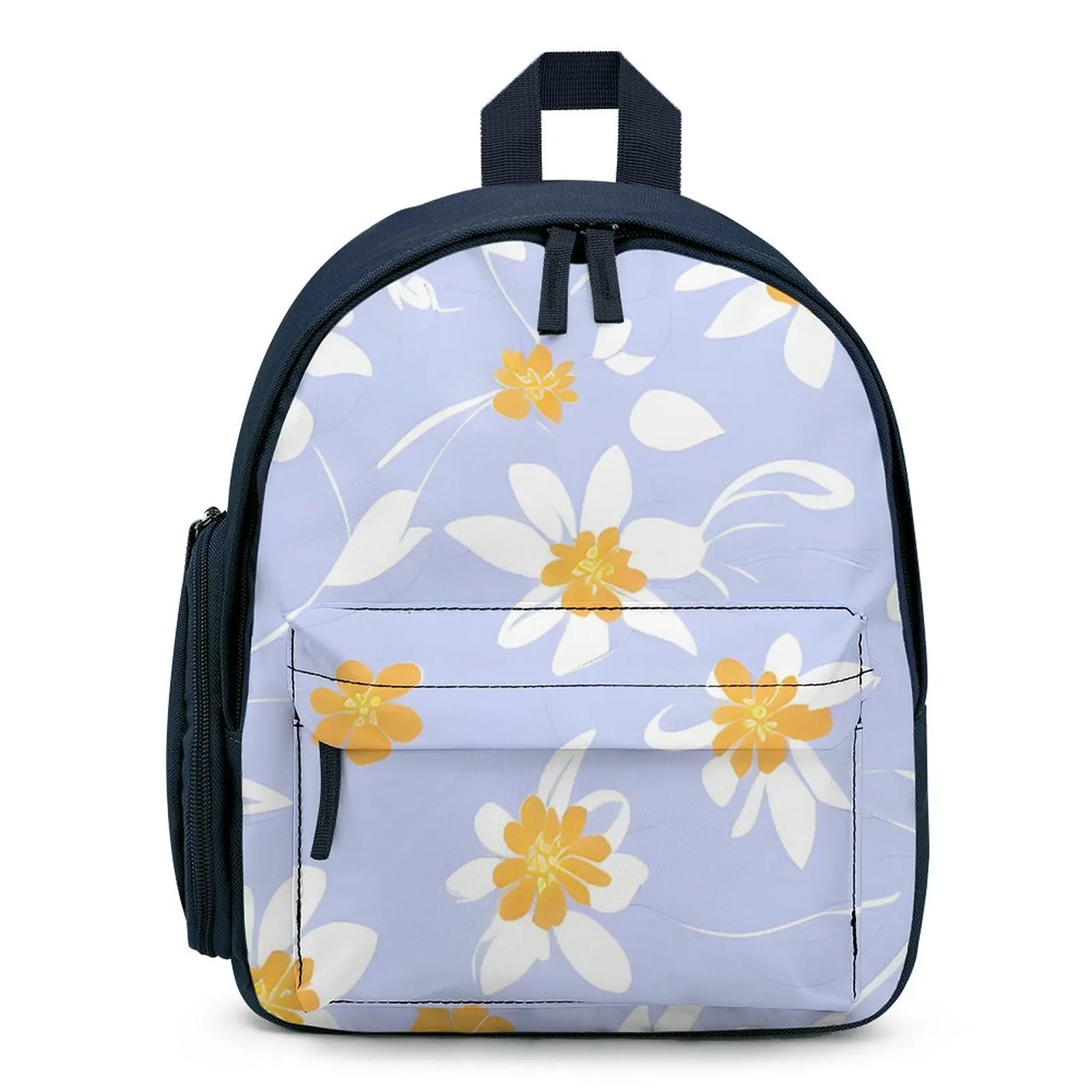 Full Printing Floral Backpack Children's Satchel Pencilbag for Girl Custom Bags with Chains Straps Custom Print