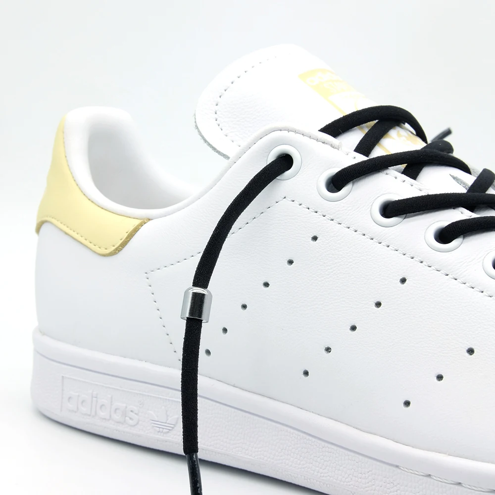 Elastic No Tie Shoelaces Semicircle Shoe Laces For Kids and Adult Sneakers Shoelace Quick Lazy Metal Lock Laces Shoe Strings