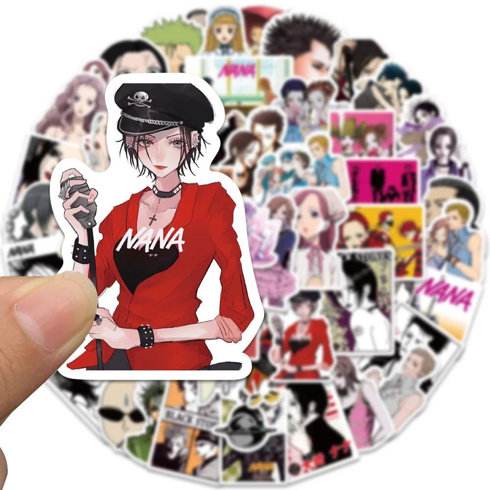 

New 50 Cartoon NANA Graffiti Stickers Can Be Decorated Luggage Notebook Waterproof Non-repeat Stickers Kawaii Anime Stickers
