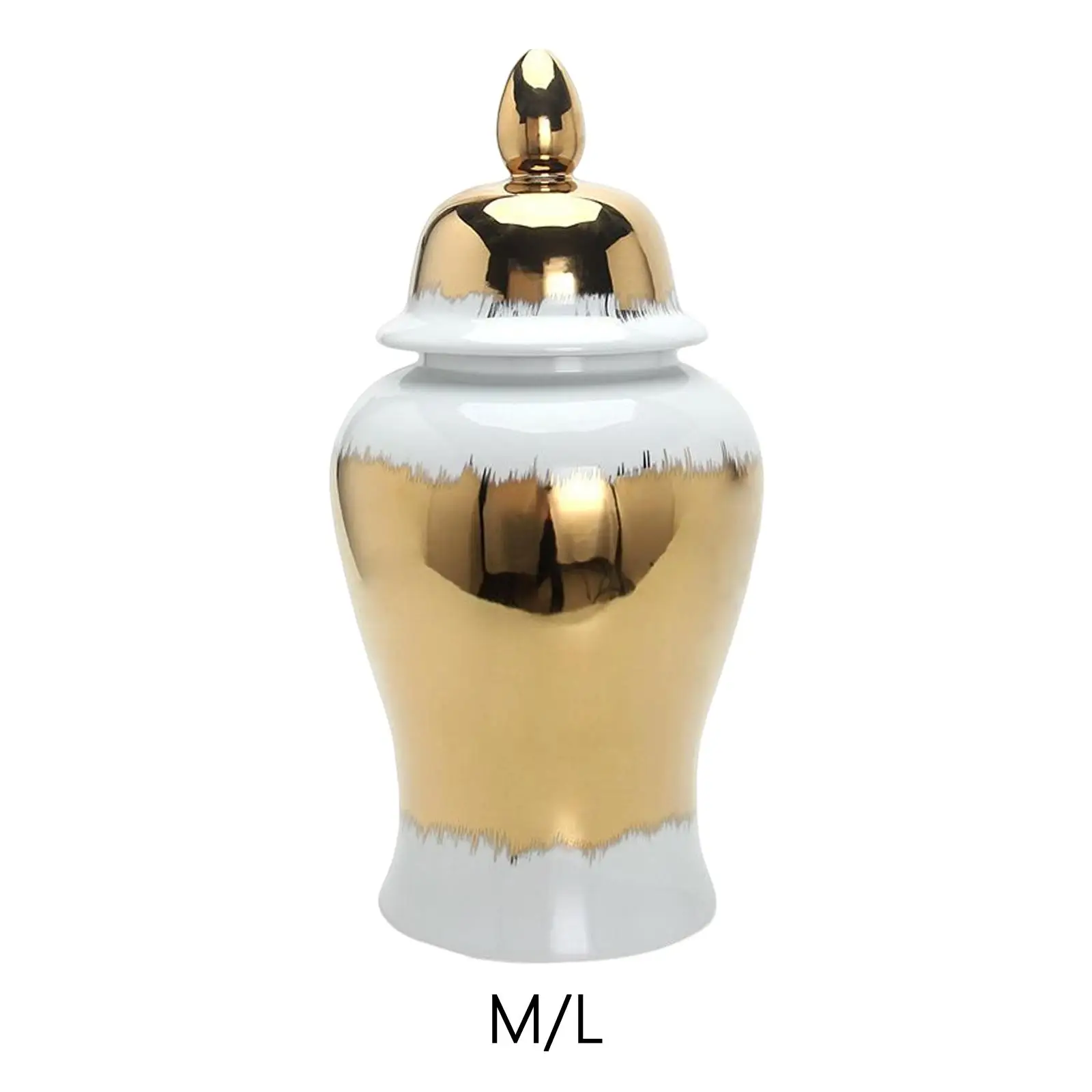 

Ceramic Temple Jar Vase with Lid Living Room Decor Traditional Versatile